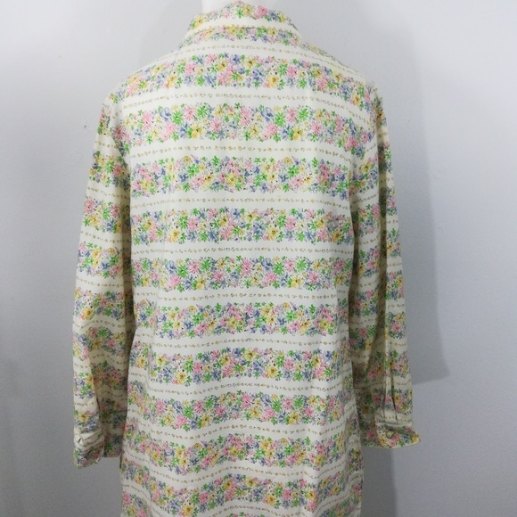 Vintage 60s 70s Mod Floral Dress Size L? - Picture 8 of 8